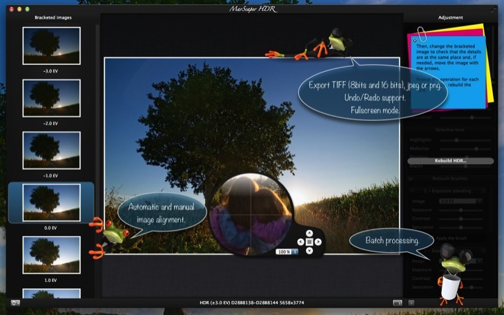 MarScaper HDR - Screenshot 2 - Manual alignment